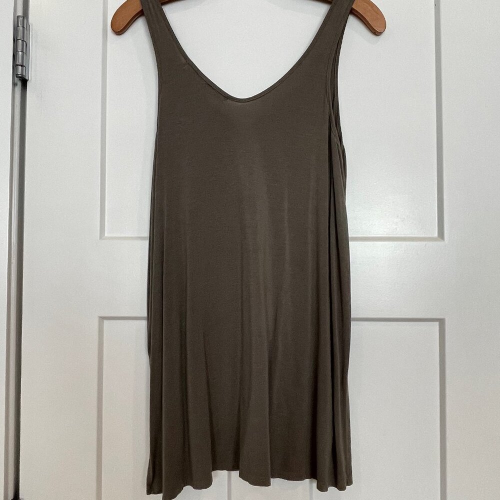 Michae Stars Olive Green Tank Top - One Size